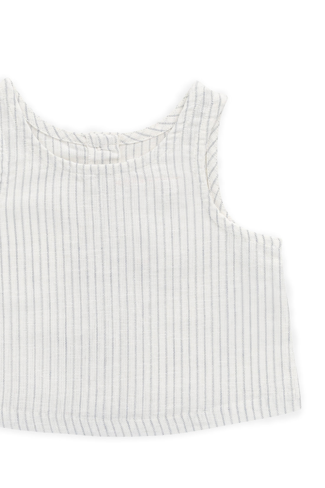 Organic Cotton Winslow Top-Mini Pinstripe Parchment / Dawn Childrens Top from Jamie Kay USA