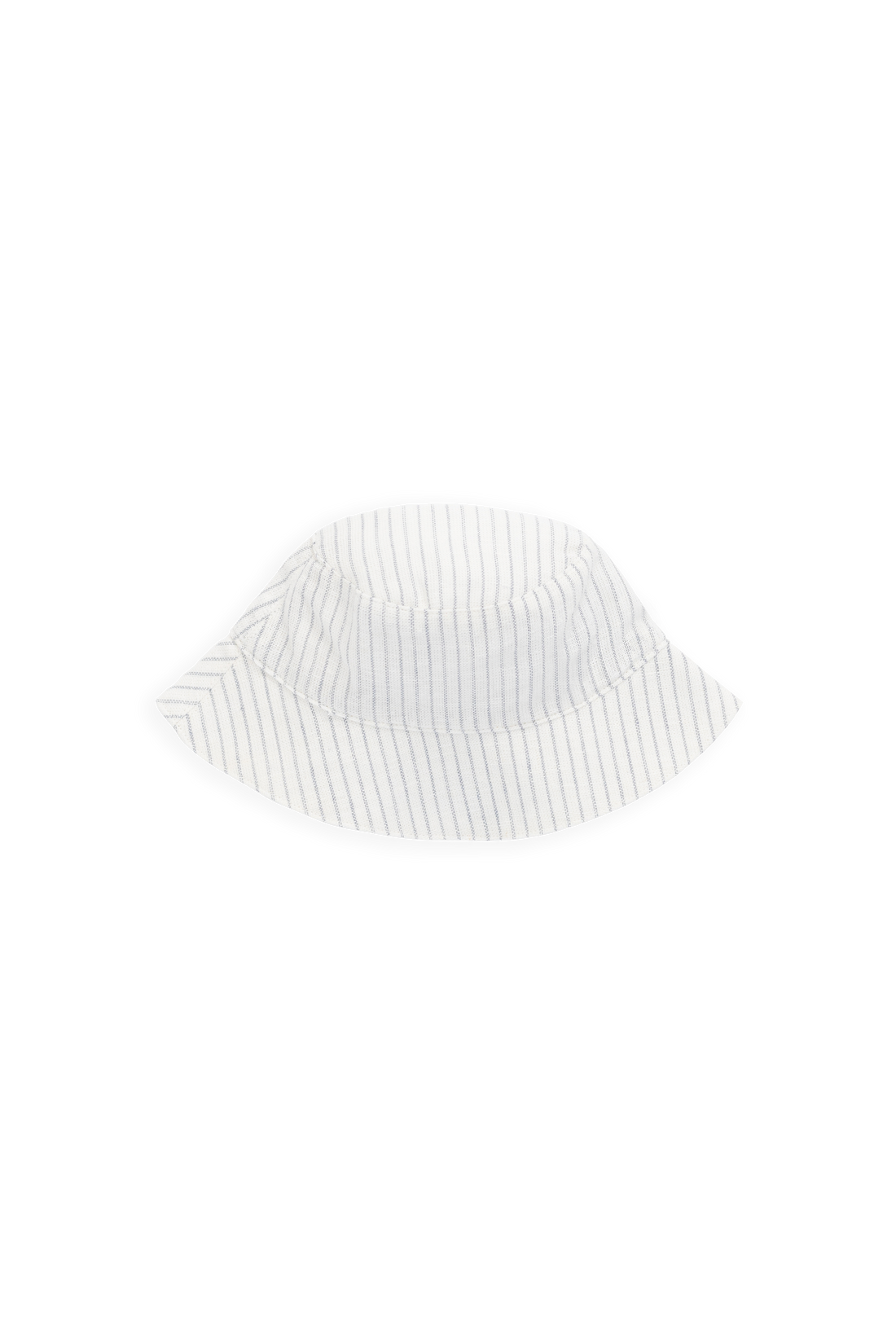 Organic Cotton Woven Bucket Hat-Mini Pinstripe Parchment / Dawn Childrens Hat from Jamie Kay USA