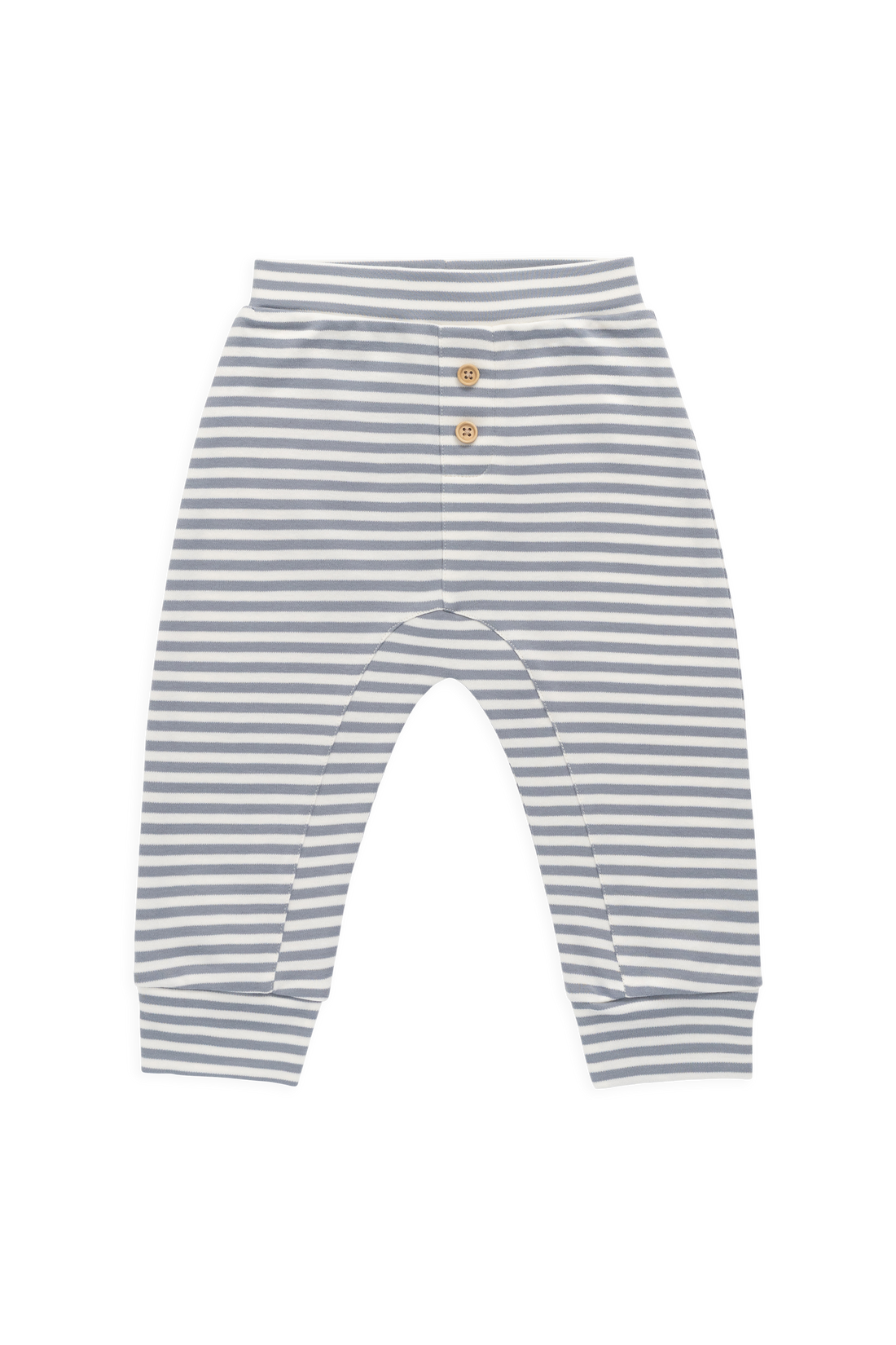 Pima Cotton Wesley Pant-Narrow Stripe Dawn / Cloud Childrens Pant from Jamie Kay USA
