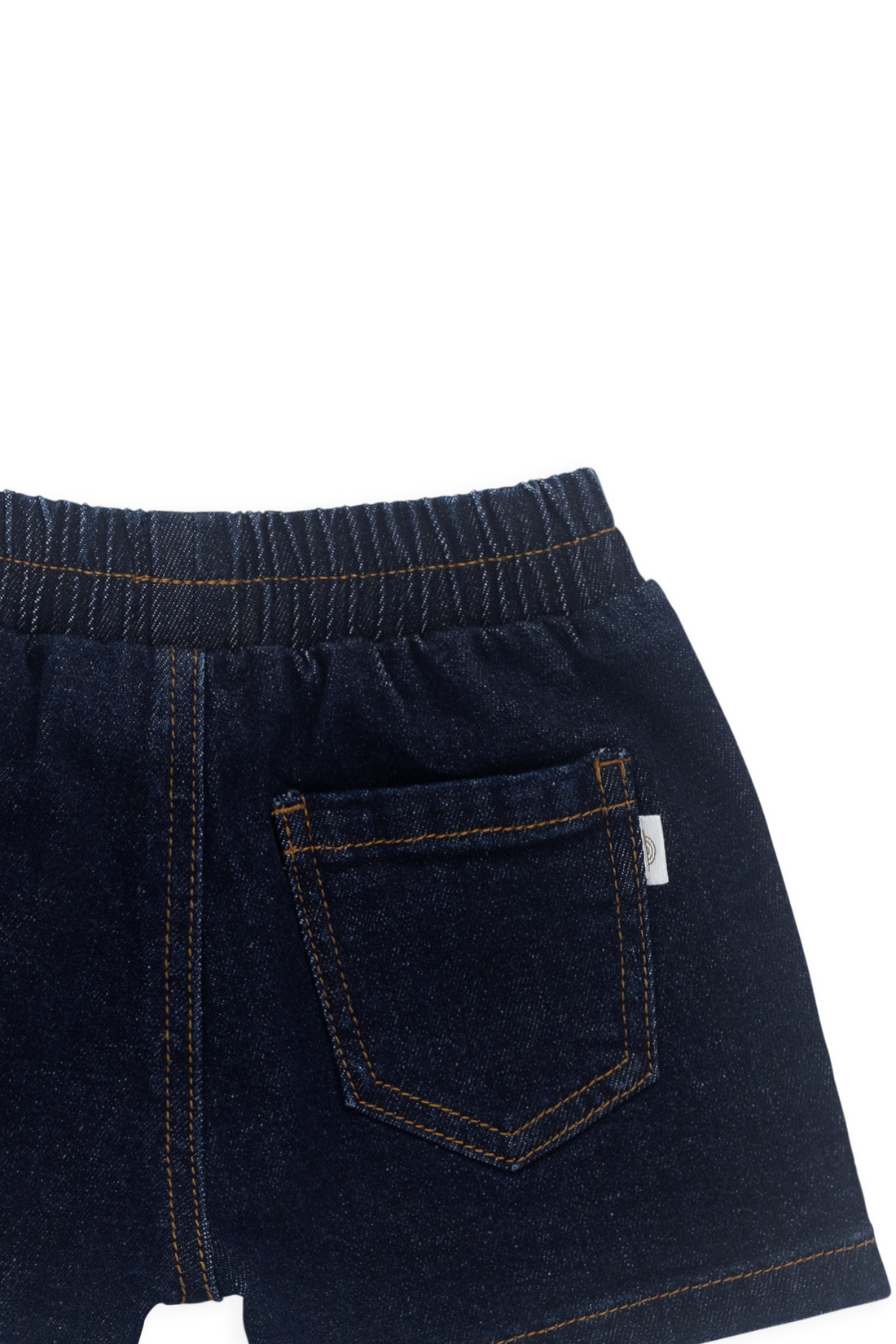 Reid Denim Short-Mid Indigo Denim Childrens Short from Jamie Kay USA