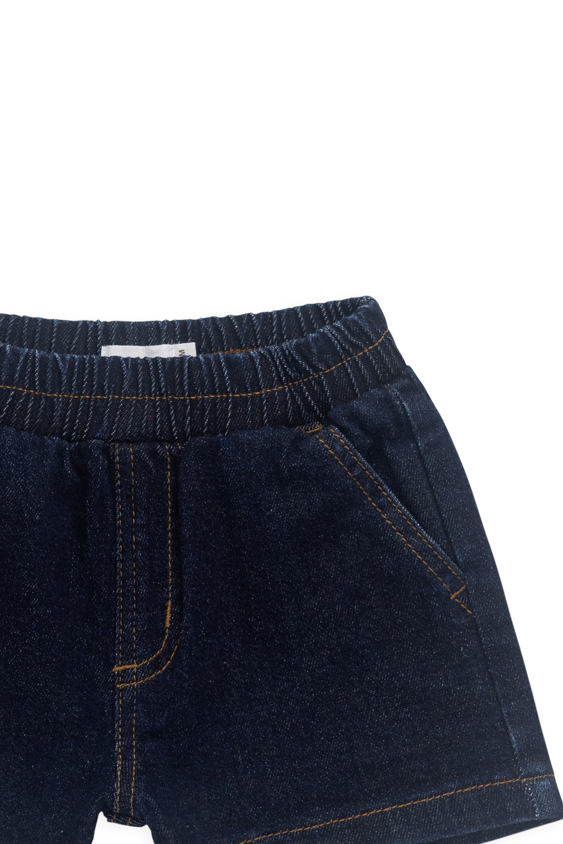 Reid Denim Short-Mid Indigo Denim Childrens Short from Jamie Kay USA