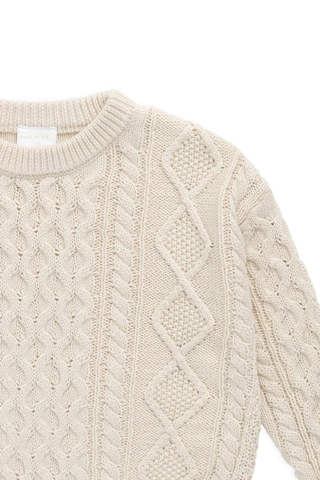 Sawyer Knit Jumper-Vanilla Childrens Jumper from Jamie Kay USA