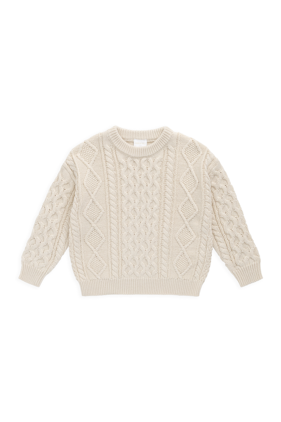 Sawyer Knit Jumper-Vanilla Childrens Jumper from Jamie Kay USA