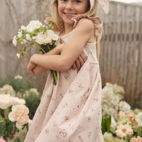 Organic Cotton Gracelyn Dress - Petite Fleur Soft Peony Childrens Dress from Jamie Kay USA