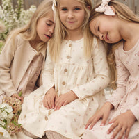 Organic Cotton Poppy Dress - Meredith Egret Childrens Dress from Jamie Kay USA