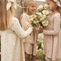 Organic Cotton Tallulah Dress - Petite Fleur Soft Peony Childrens Dress from Jamie Kay USA