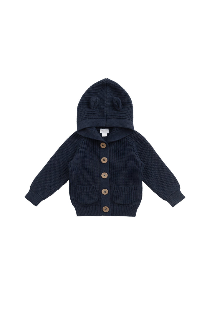 Humphrey Knitted Cardigan - Blueberry Childrens Cardigan from Jamie Kay USA