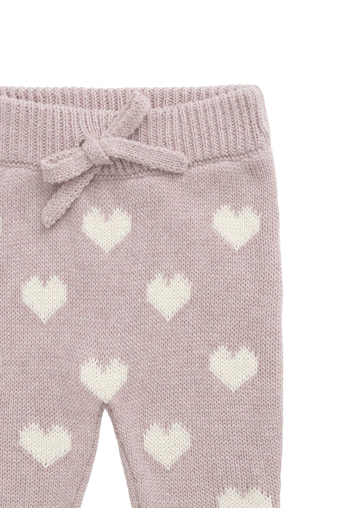 Camille Pant - Heart Jacquard Ballerina Marle Childrens Pant from Jamie Kay USA