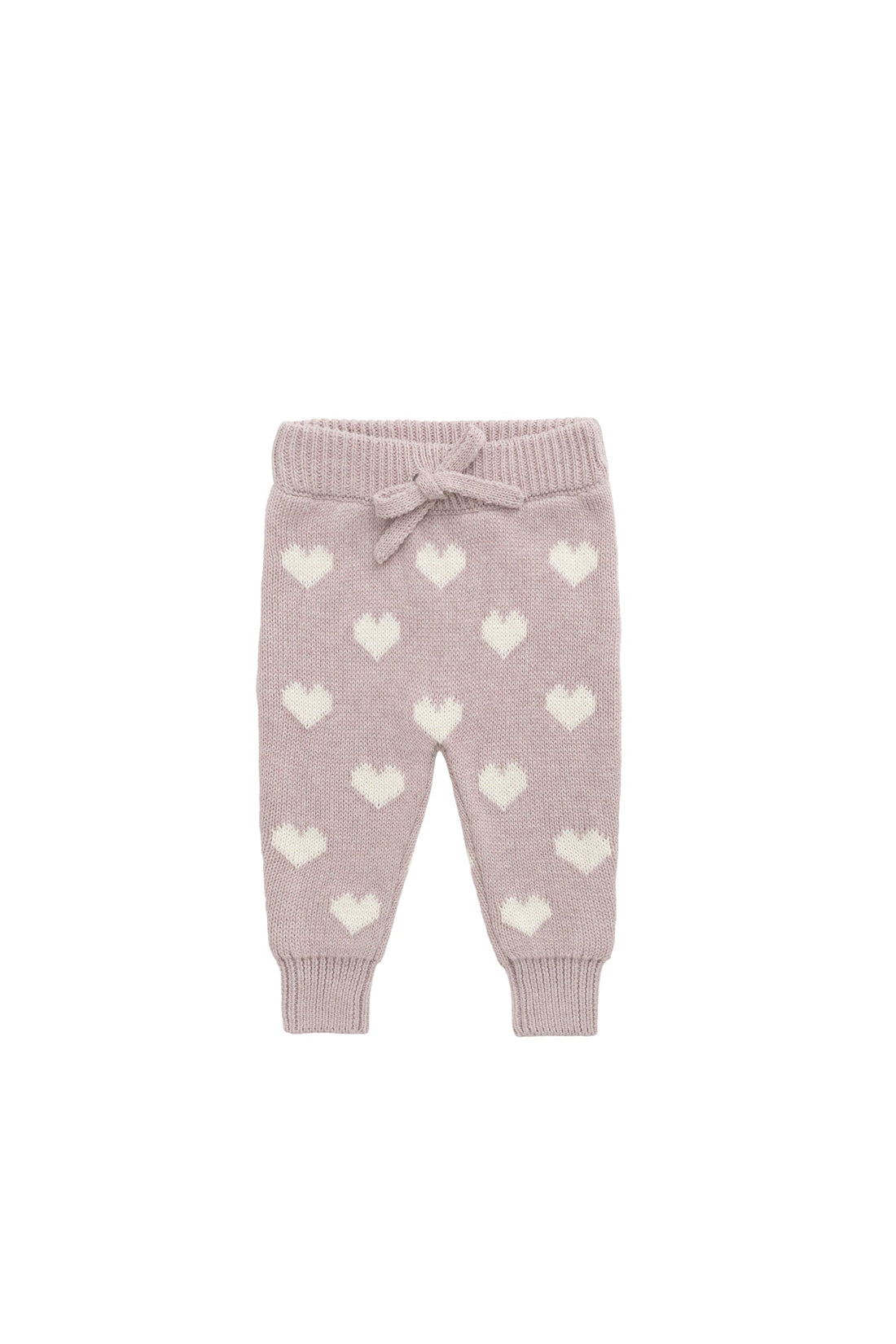 Camille Pant - Heart Jacquard Ballerina Marle Childrens Pant from Jamie Kay USA