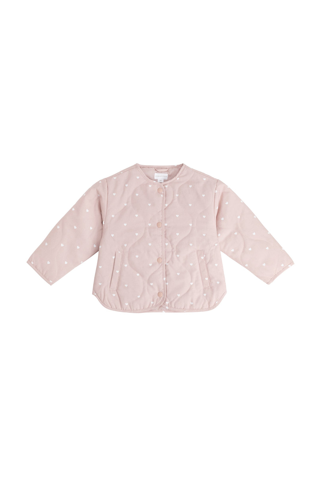 Cassie Jacket - Petite Heart Old Rose Childrens Jacket from Jamie Kay USA