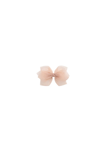 Fairy Bow - Shell Pink Childrens Bow from Jamie Kay USA