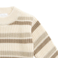 Leon Knit Jumper - Jacapo Stripe Childrens Jumper from Jamie Kay USA