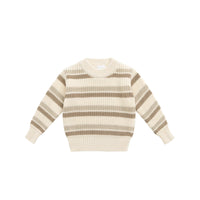 Leon Knit Jumper - Jacapo Stripe Childrens Jumper from Jamie Kay USA