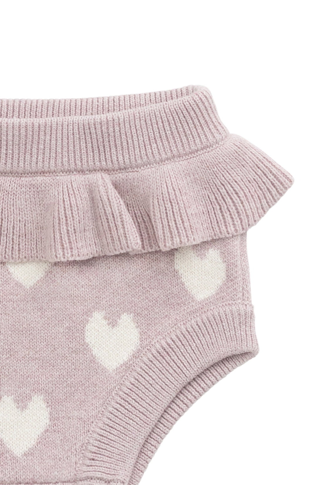 Molly Bloomer - Heart Jacquard Ballerina Marle Childrens Bloomer from Jamie Kay USA