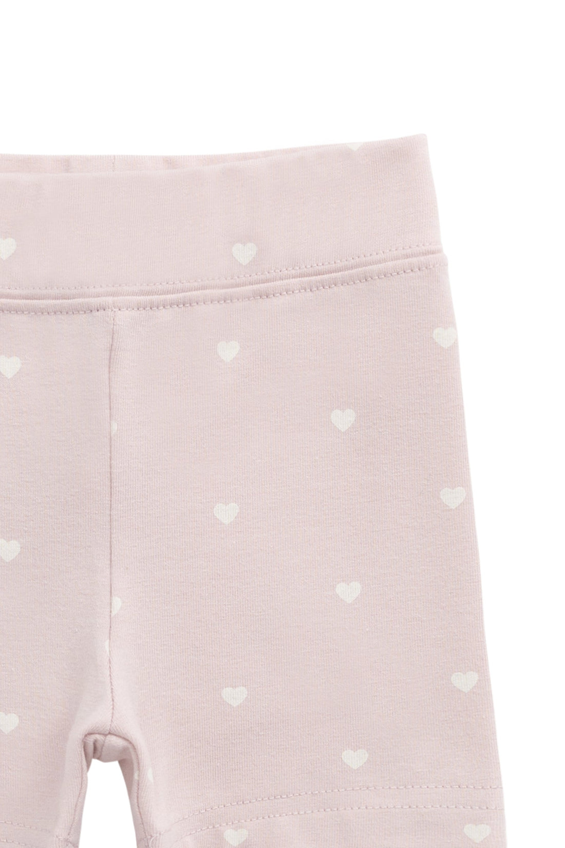 Organic Cotton Everyday Bike Short - Petite Heart Old Rose Childrens Short from Jamie Kay USA