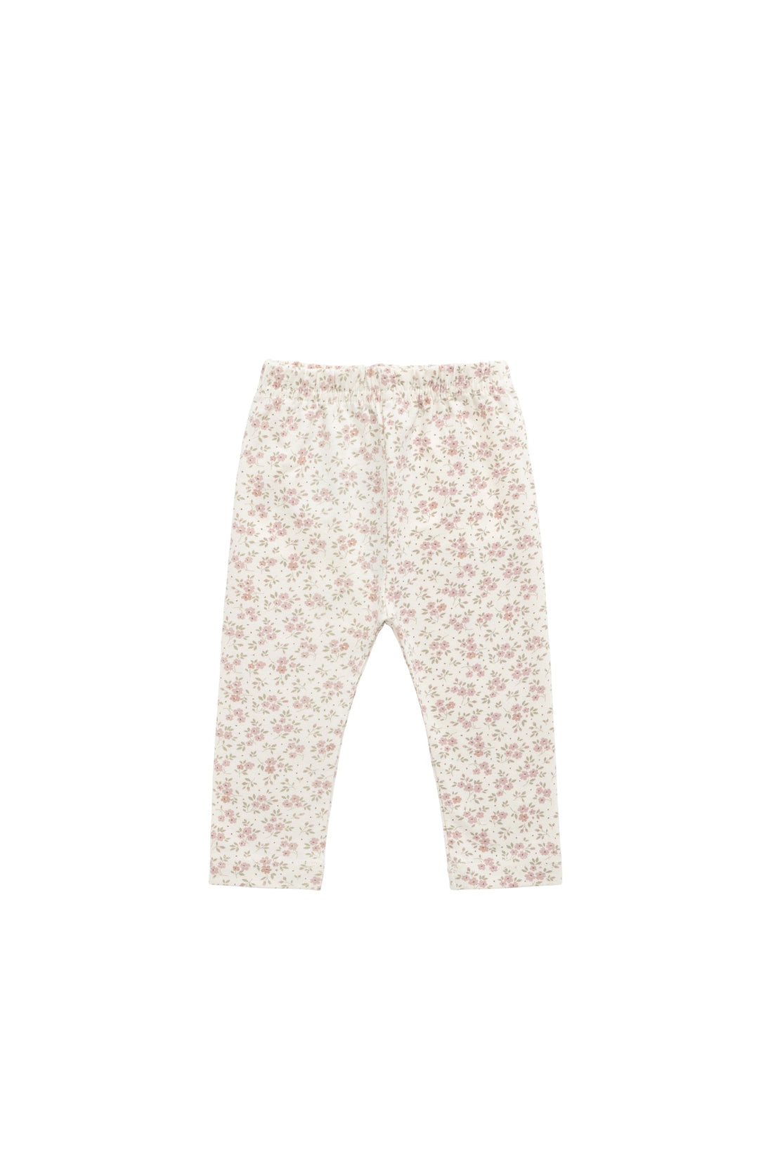 Organic Cotton Everyday Legging - Rosalie Field Blush Childrens Legging from Jamie Kay USA