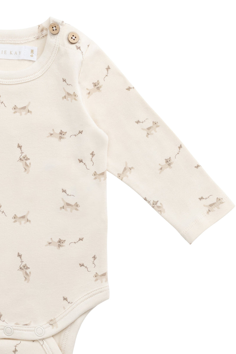 Organic Cotton Fernley Bodysuit - Kitten and His Kites Childrens Bodysuit from Jamie Kay USA