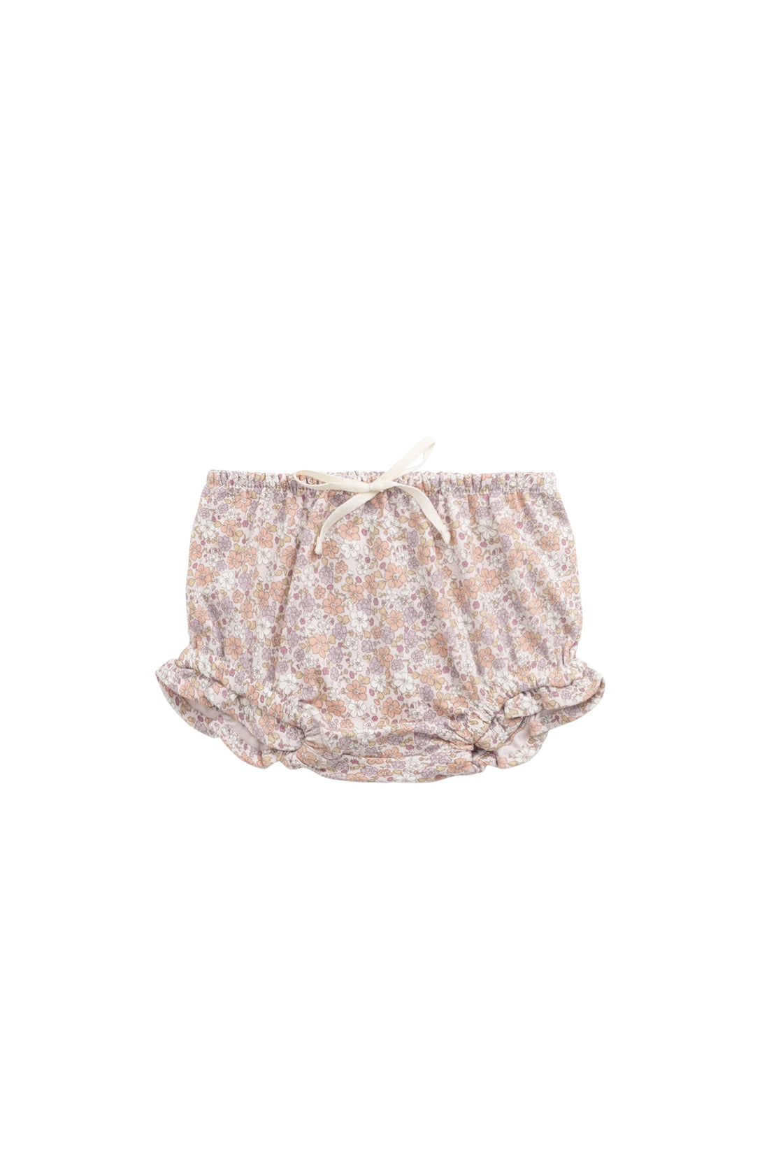 Organic Cotton Frill Bloomer - Chloe Mauve Childrens Bloomer from Jamie Kay USA