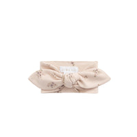 Organic Cotton Headband - Goldie Bouquet Pink Tint Childrens Headband from Jamie Kay USA