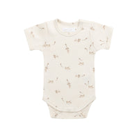 Organic Cotton Hudson Short Sleeve Bodysuit - Kitten and His Kites Childrens Bodysuit from Jamie Kay USA