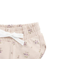 Organic Cotton Ivy Shortie - Goldie Bouquet Pink Tint Childrens Short from Jamie Kay USA