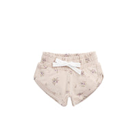 Organic Cotton Ivy Shortie - Goldie Bouquet Pink Tint Childrens Short from Jamie Kay USA