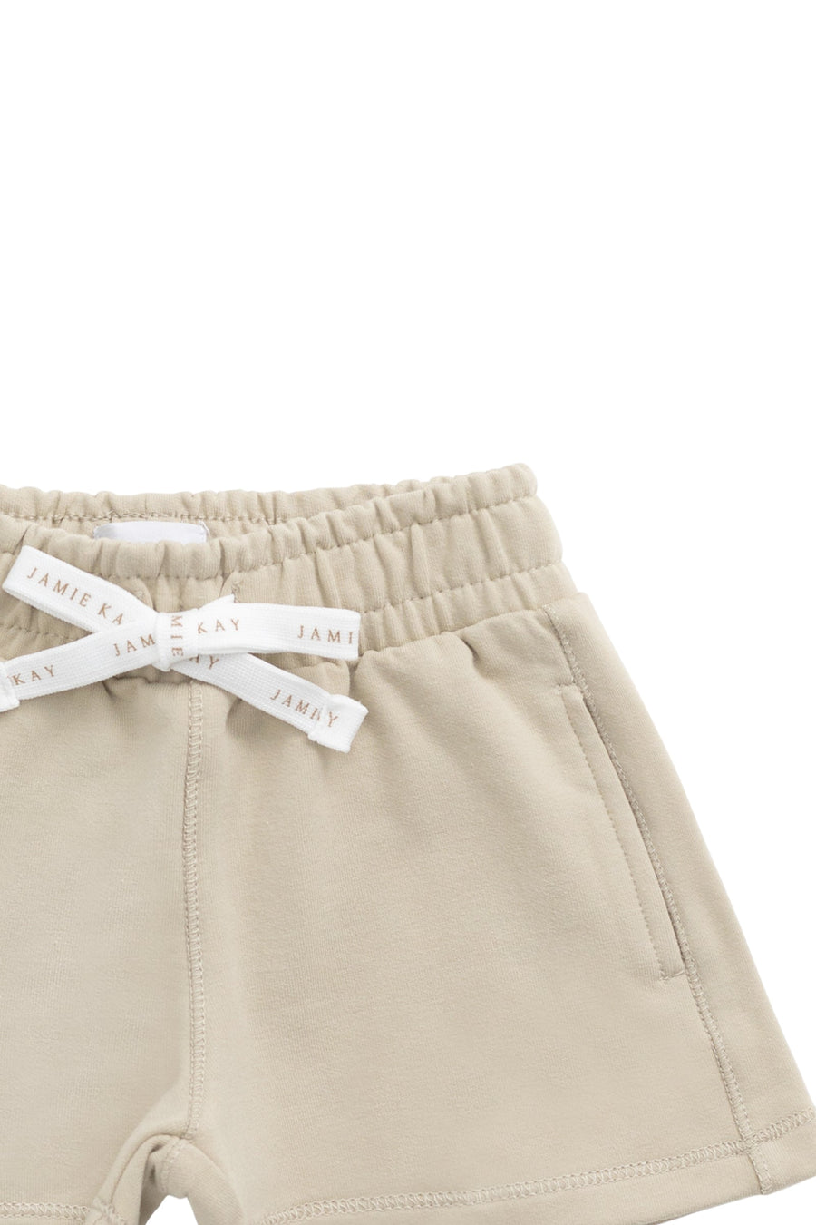 Organic Cotton Jalen Short - Biscuit Childrens Short from Jamie Kay USA