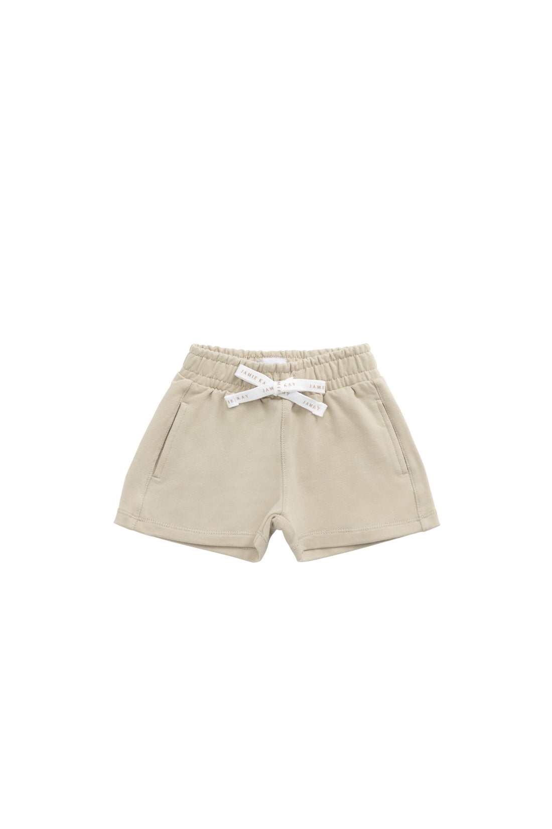 Organic Cotton Jalen Short - Biscuit Childrens Short from Jamie Kay USA