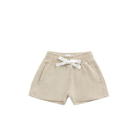 Organic Cotton Jalen Short - Biscuit Childrens Short from Jamie Kay USA