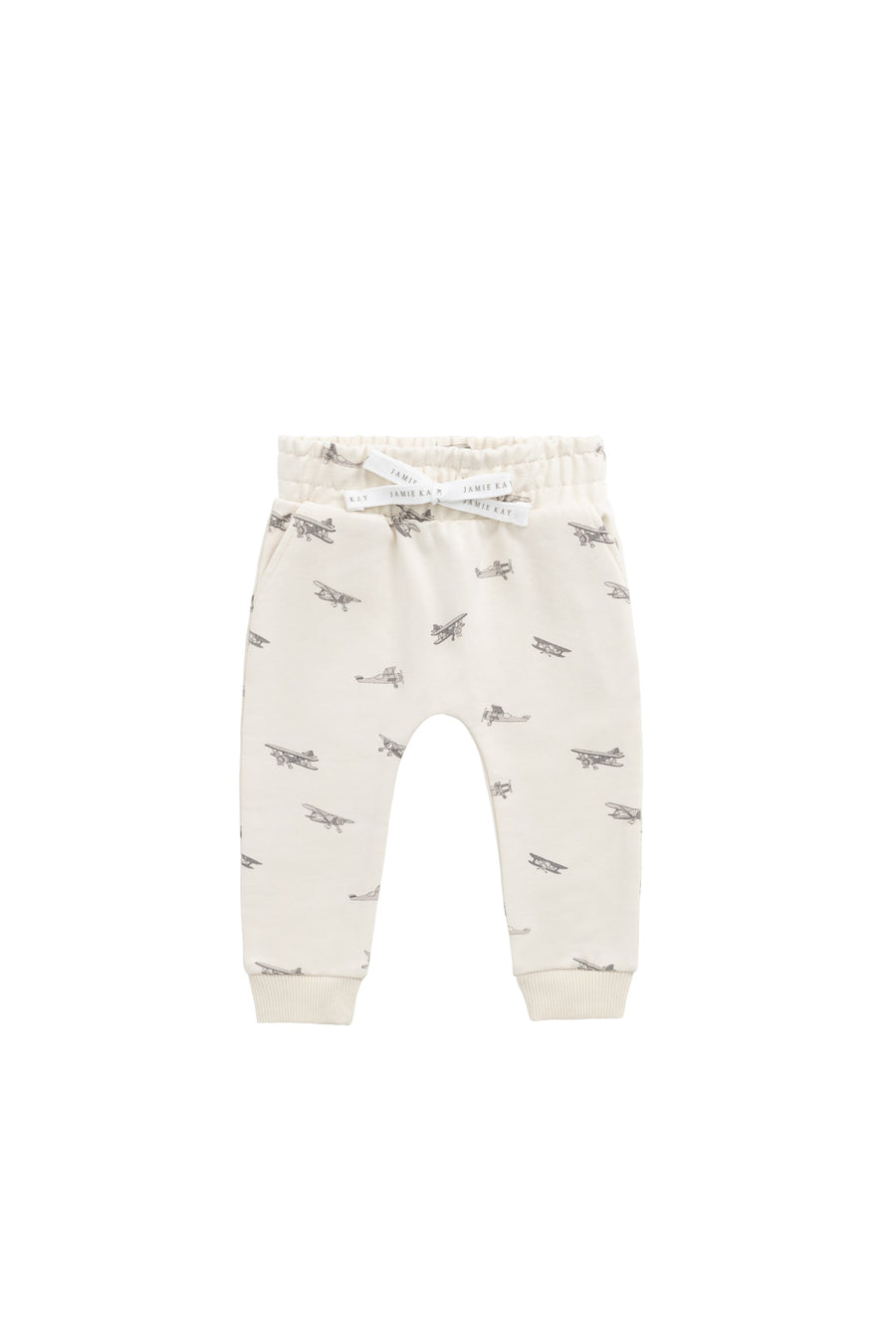 Organic Cotton Morgan Track Pant - Avion Oat Childrens Pant from Jamie Kay USA