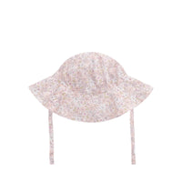 Organic Cotton Noelle Hat - Chloe Mauve Childrens Hat from Jamie Kay USA