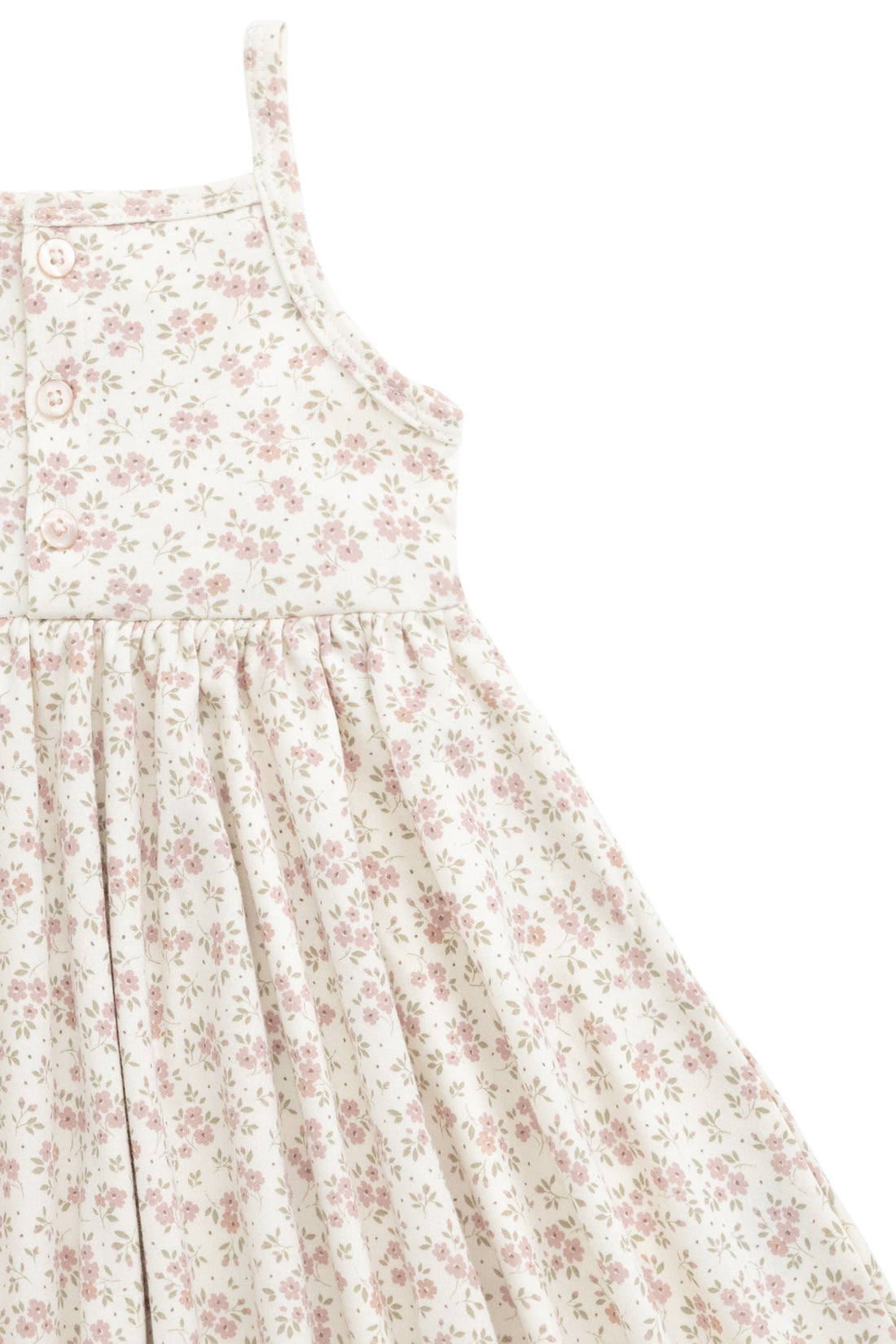 Organic Cotton Quinn Dress - Rosalie Field Blush Childrens Dress from Jamie Kay USA