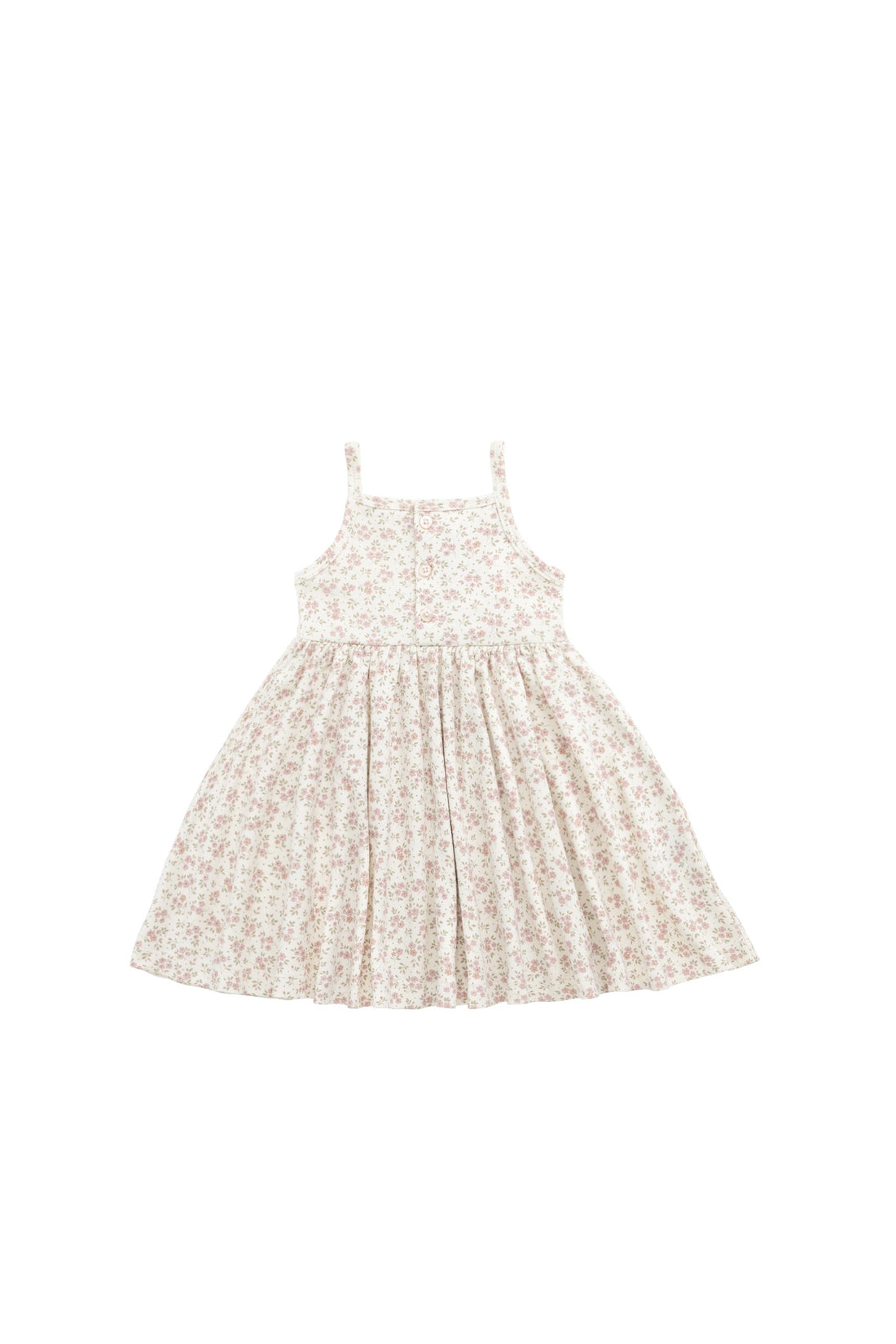 Organic Cotton Quinn Dress - Rosalie Field Blush Childrens Dress from Jamie Kay USA