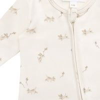 Organic Cotton Reese Zip Onepiece - Kitten and His Kites Childrens Onepiece from Jamie Kay USA