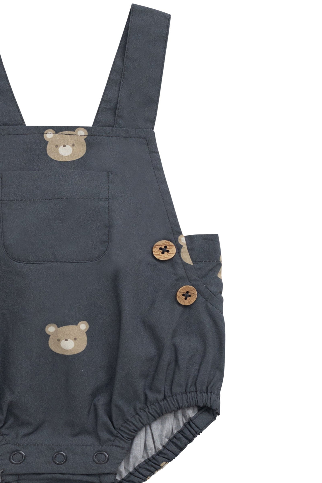 Organic Cotton Robin Playsuit - Bobbie Bears Shadow Childrens Playsuit from Jamie Kay USA