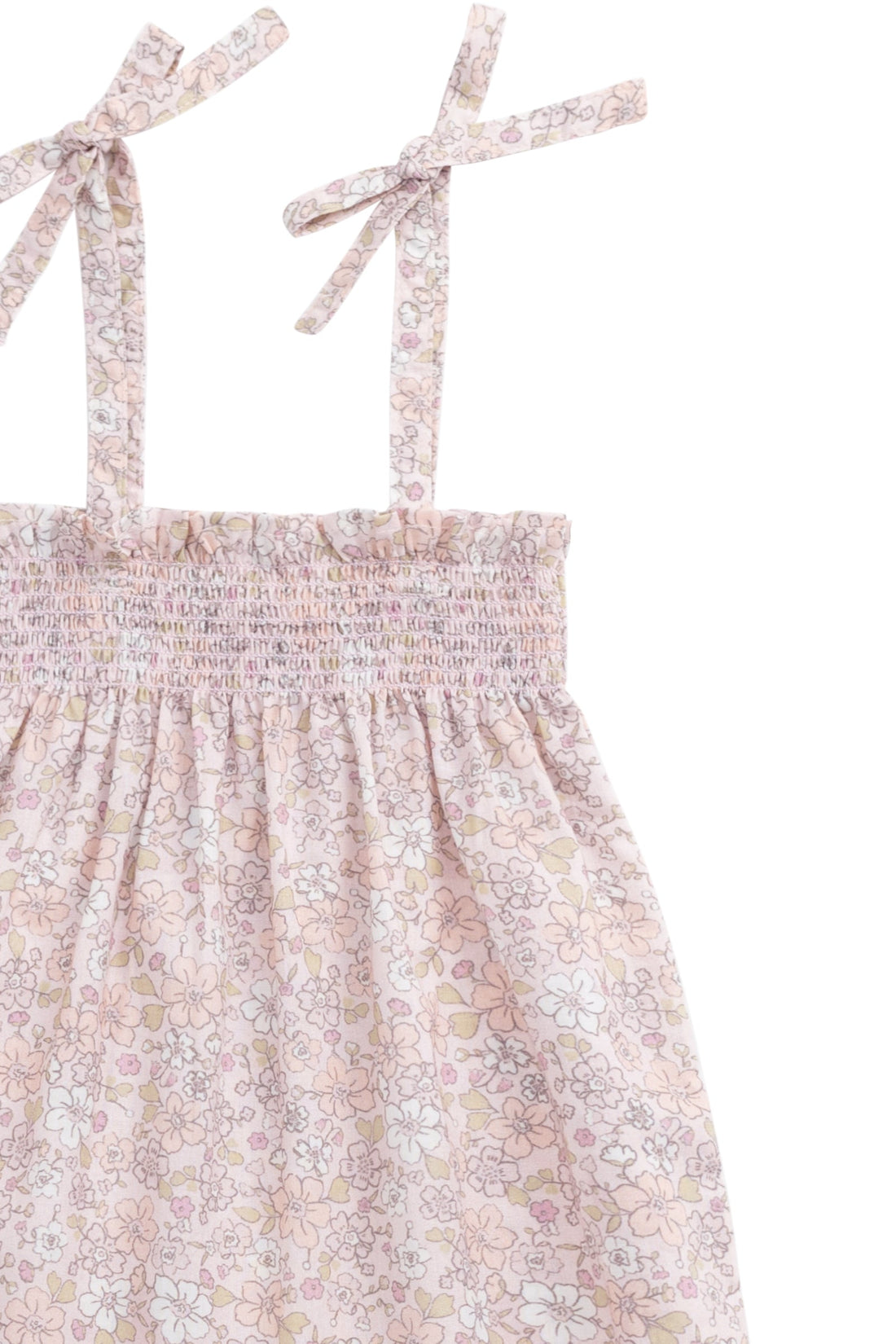 Organic Cotton Summer Playsuit - Chloe Mauve Childrens Playsuit from Jamie Kay USA