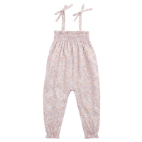 Organic Cotton Summer Playsuit - Chloe Mauve Childrens Playsuit from Jamie Kay USA