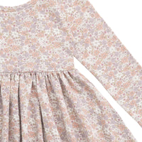 Organic Cotton Tallulah Dress - Chloe Mauve Childrens Dress from Jamie Kay USA