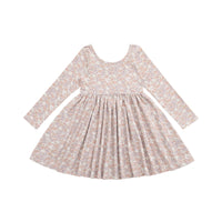 Organic Cotton Tallulah Dress - Chloe Mauve Childrens Dress from Jamie Kay USA