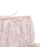 Organic Cotton Voile Frill Bloomer - Chloe Mauve Childrens Bloomer from Jamie Kay USA