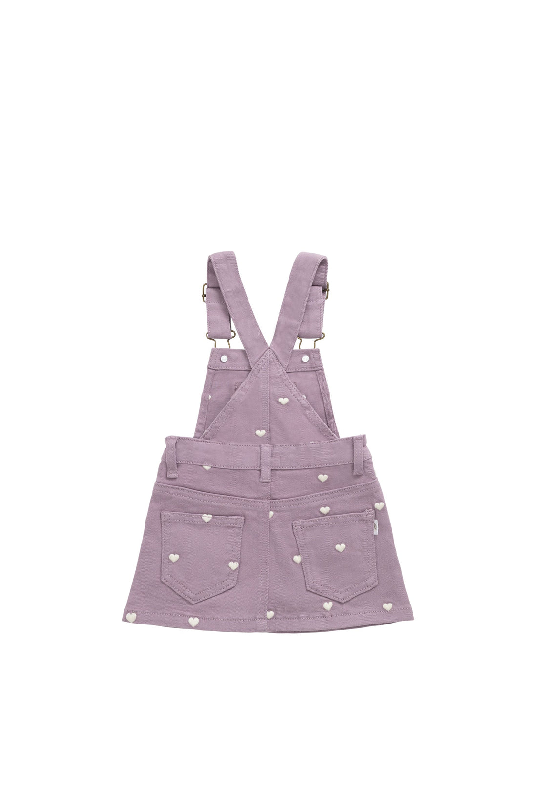 Overall Dress - Petite Heart Melody Childrens Overall from Jamie Kay USA