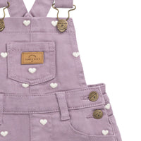 Overall Dress - Petite Heart Melody Childrens Overall from Jamie Kay USA