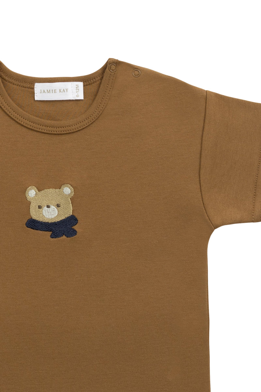 Pima Cotton Hunter Tee - Autumn Bronze Cosy Bobbie Childrens Top from Jamie Kay USA