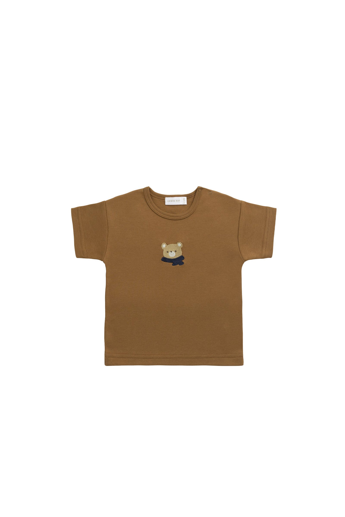 Pima Cotton Hunter Tee - Autumn Bronze Cosy Bobbie Childrens Top from Jamie Kay USA