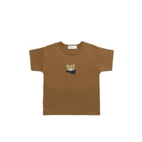 Pima Cotton Hunter Tee - Autumn Bronze Cosy Bobbie Childrens Top from Jamie Kay USA