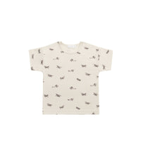 Pima Cotton Hunter Tee - Avion Oat Childrens Top from Jamie Kay USA