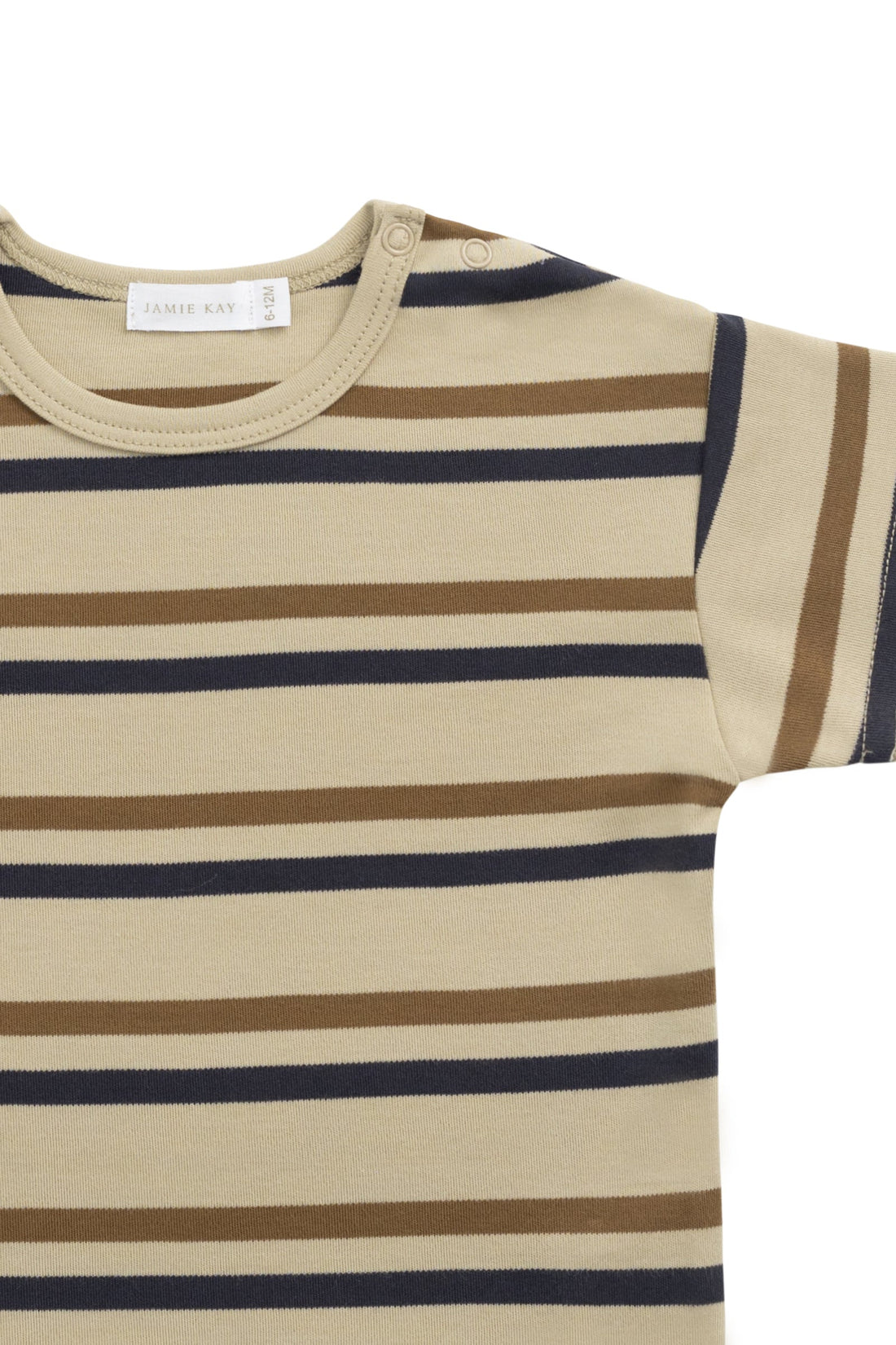 Pima Cotton Hunter Tee - Hudson Stripe Childrens Top from Jamie Kay USA