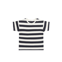 Pima Cotton Hunter Tee - Wide Stripe Solar System/Cloud Childrens Top from Jamie Kay USA