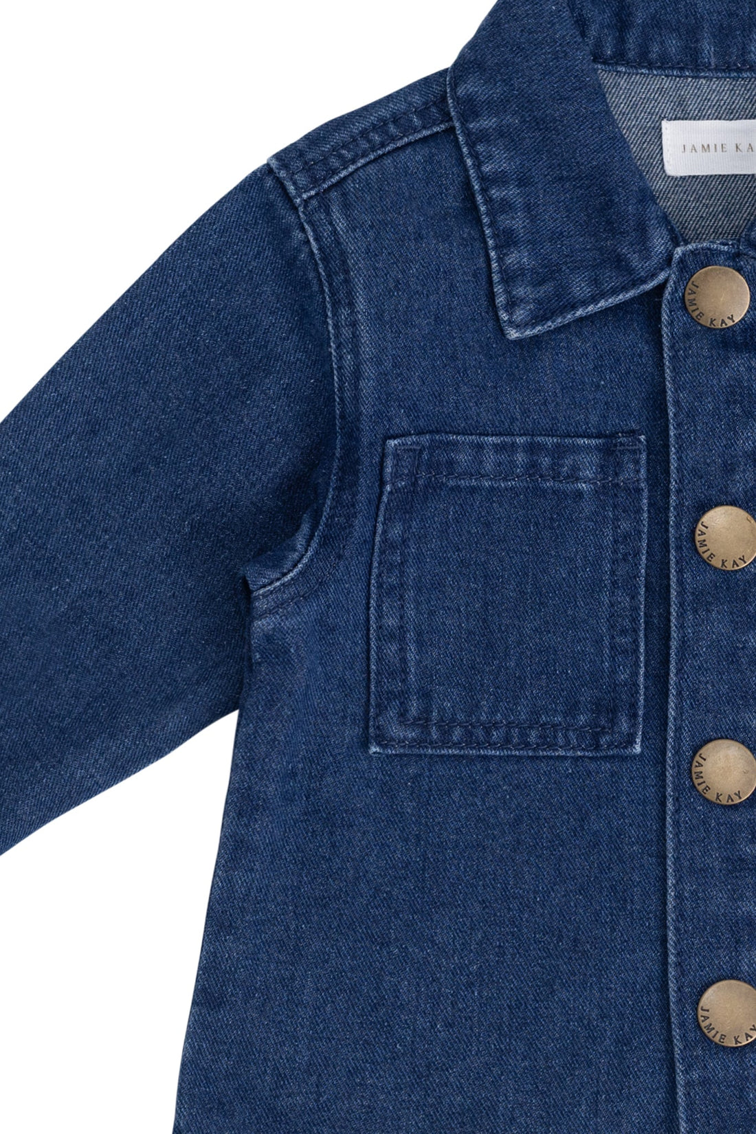 Romeo Twill Jacket - Mid Wash Denim Childrens Jacket from Jamie Kay USA