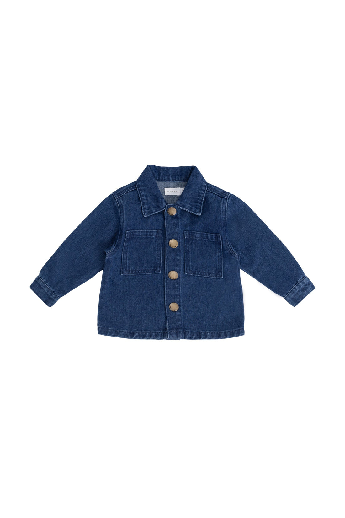 Romeo Twill Jacket - Mid Wash Denim Childrens Jacket from Jamie Kay USA